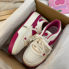 strawberry pink white shoes KF82707