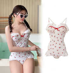 Vintage Little Cherry One Piece Swimsuit  KF82660