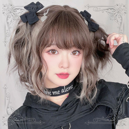Harajuku micro curly short wig  KF82830