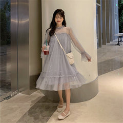 Pastel mesh dress KF9407