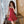 Red plaid suspender skirt  KF50004