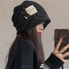 Knitted woolen hat KF81785