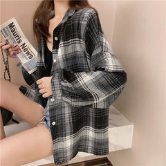 Vintage plaid shirt  KF90400
