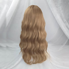 GOLDEN LONG CURLY WIG KF82224