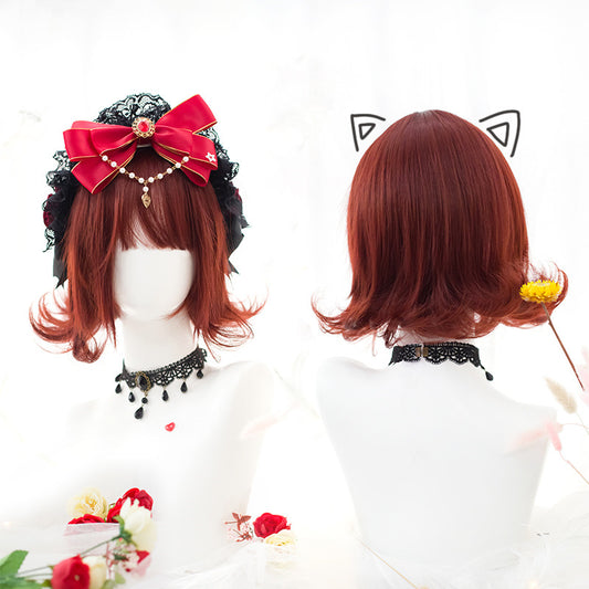 Irregular short straight wig KF81553