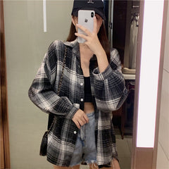 Vintage plaid shirt  KF90400