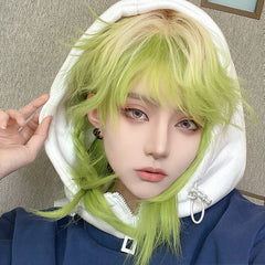 Harajuku green wig  KF83201