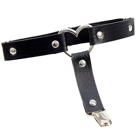 "LOVE HEART PUNK" GARTER  KF1001