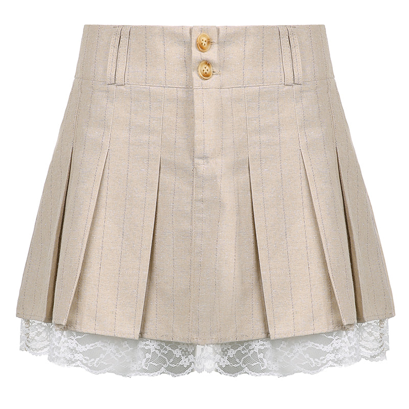 Vintage Khaki Skirt  KF9556