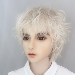 White gold short wig   KF82431