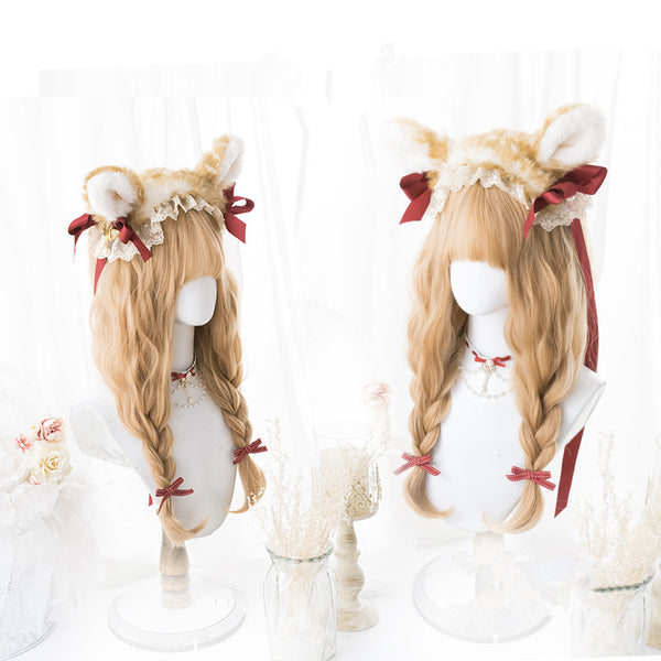 Long blond wig KF81194