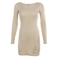 vintage long sleeve dress  KF50101