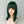 Green short straight wig KF82277