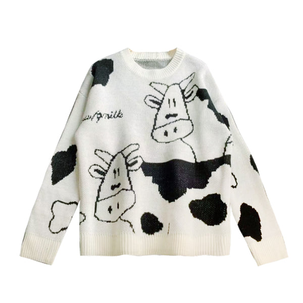 Cartoon cow sweater KF82219