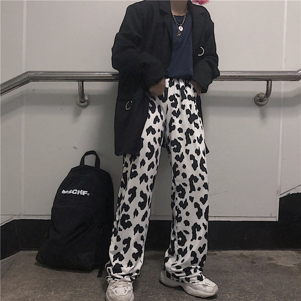 Ulzzang cow pants KF9532