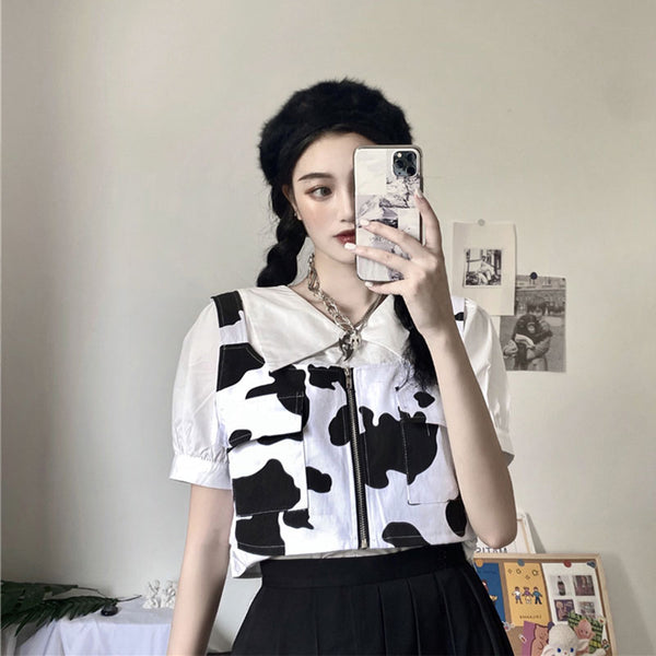 Harajuku Cow vest KF81443