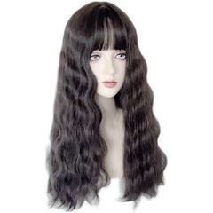 black long curly wig  KF82915