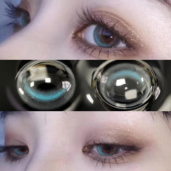 SILVER MOON BLUE CONTACT LENS (TWO PIECES) KF24139