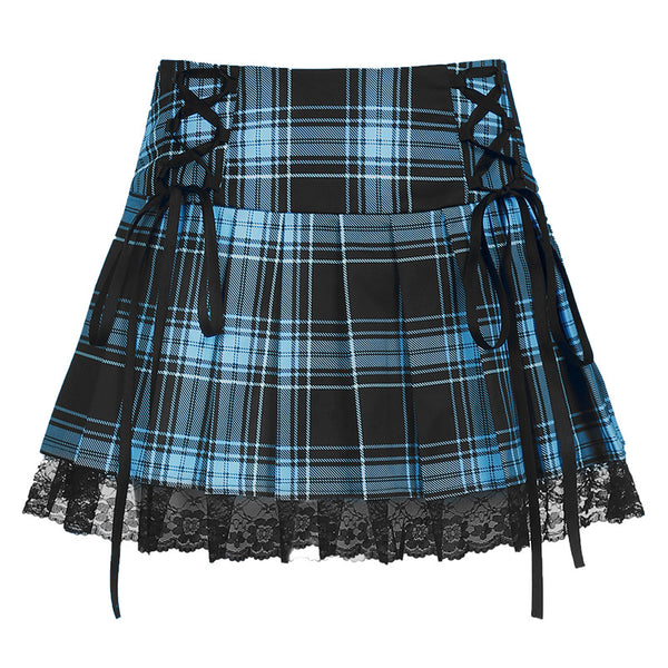 Lace pleated skirt KF82000