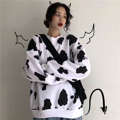 Ulzzang Cow Sweatshirt KF9209