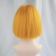 yellow harajuku wig  KF8403