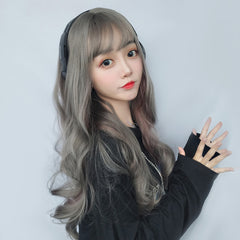 Gradient long roll wig KF9529