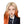 Golden gradient orange wig KF81760