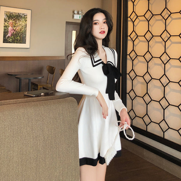 Chic knitted dress KF9608