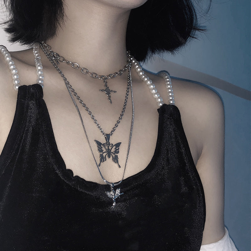 Harajuku Butterfly Necklace KF81250