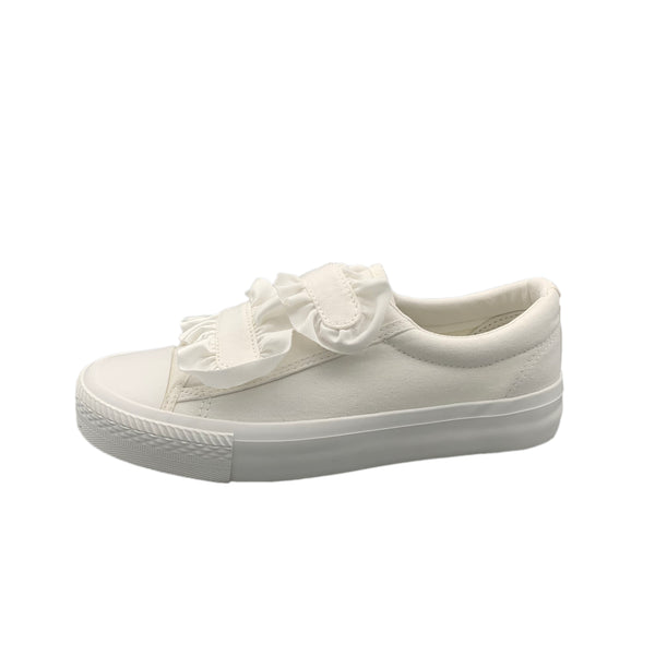 cute canvas white shoes  KF82557