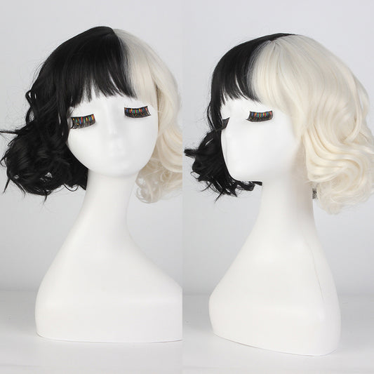 Cruella black and white wig KF82303