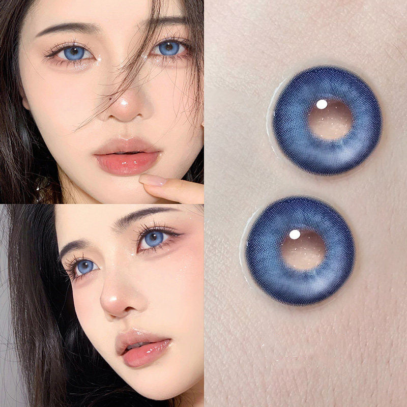 blue contact lenses (two pieces)  KF1018