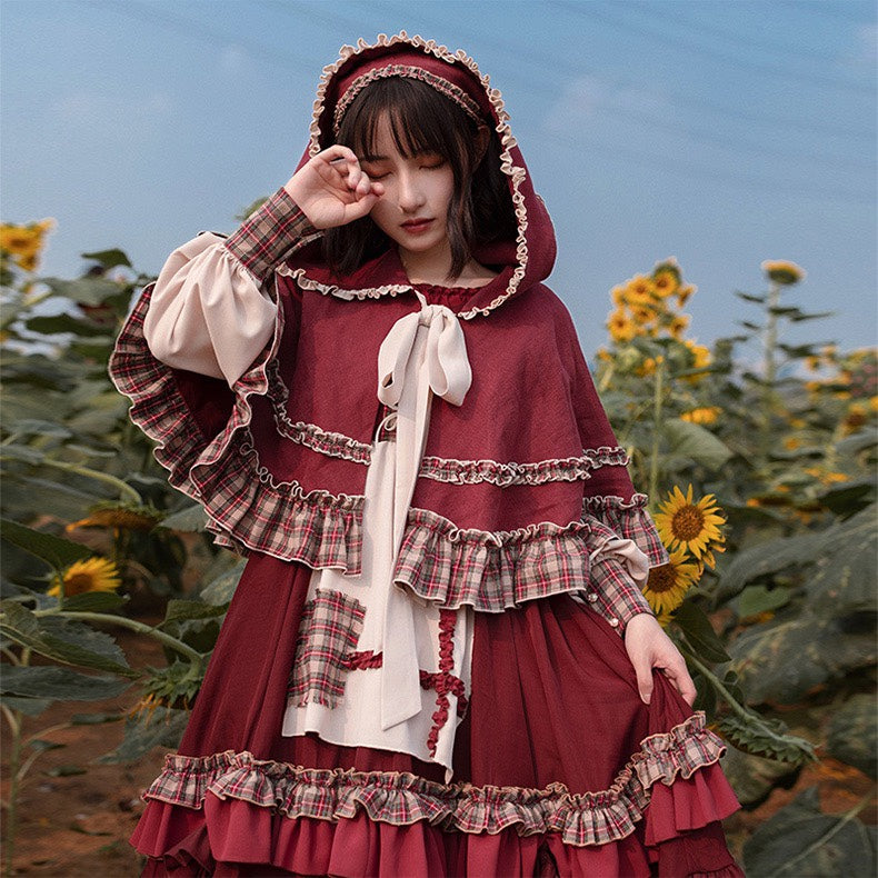 lolita cape dress KF30364