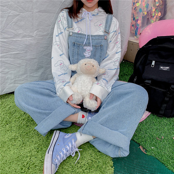 Ulzzang denim overalls KF9451