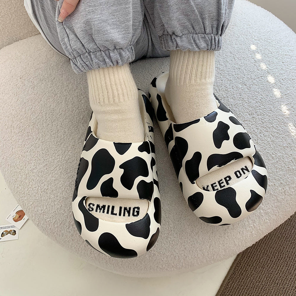 Leopard Cow Slippers KF82609