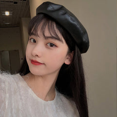 unzzy leather beret KF50098