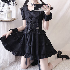 Punk dark dress KF81403