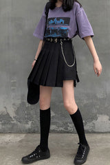 Irregular high waist skirt KF81007