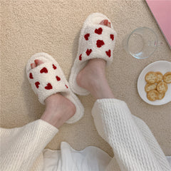 Love plush slippers KF82310