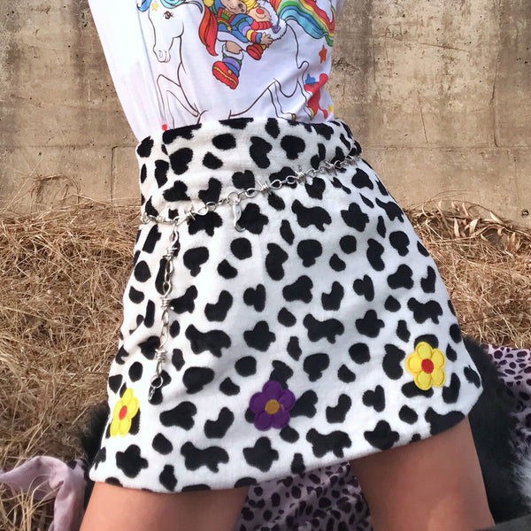 Flower cow skirt KF90547