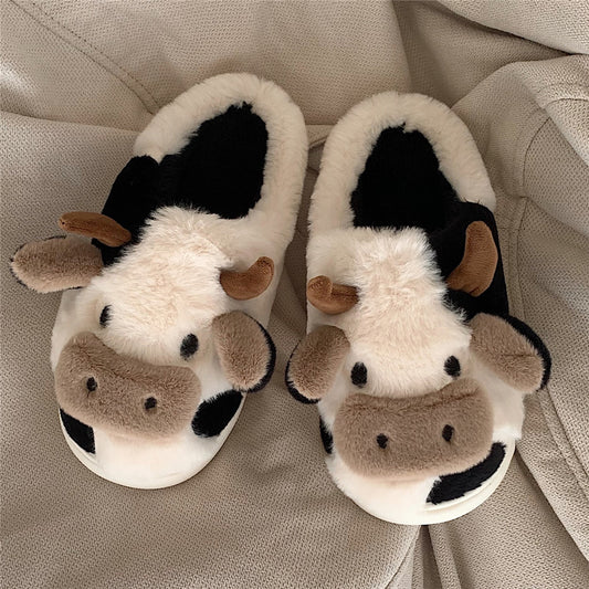 Cow cotton slippers KF82313
