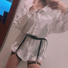 Punk sexy belt leg loop  KF81127