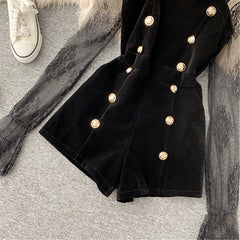 Lace embroidery suit KF81798
