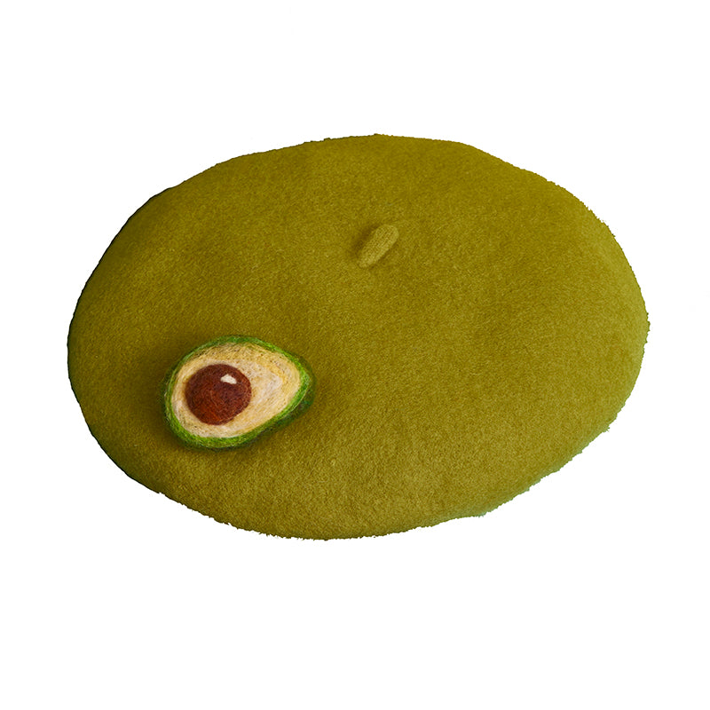 Avocado green beret KF9594