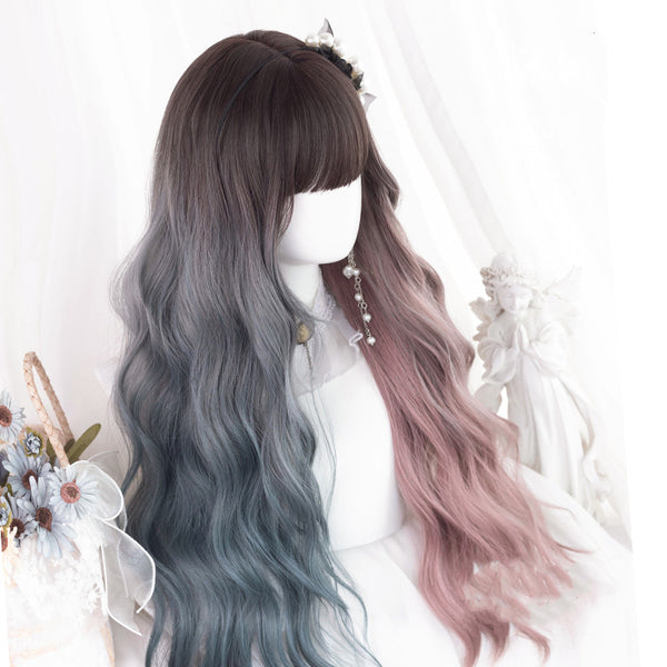 Lolita gradient long curly hair  KF82679