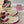 strawberry pink white shoes KF82707