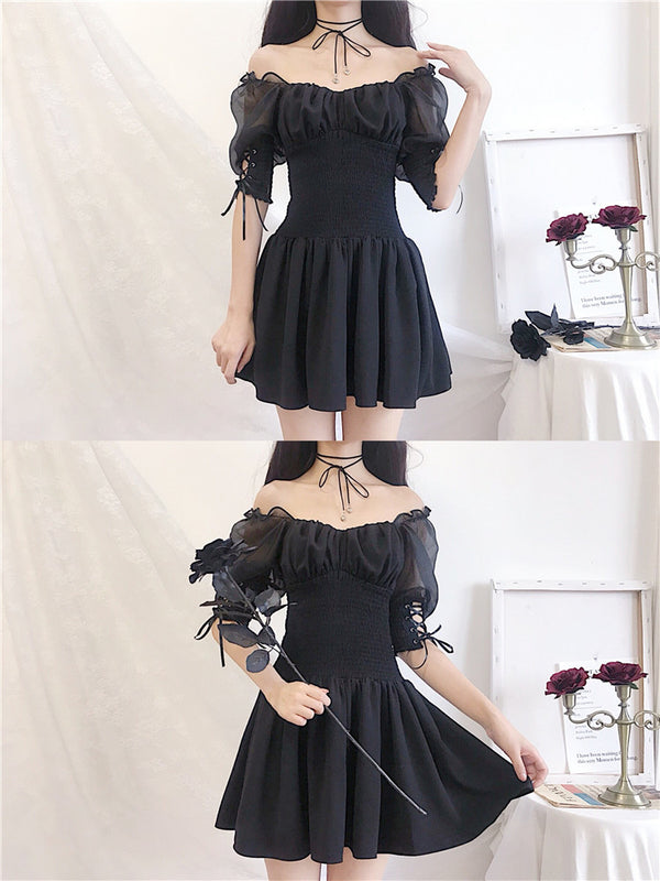 Punk dark dress KF9352