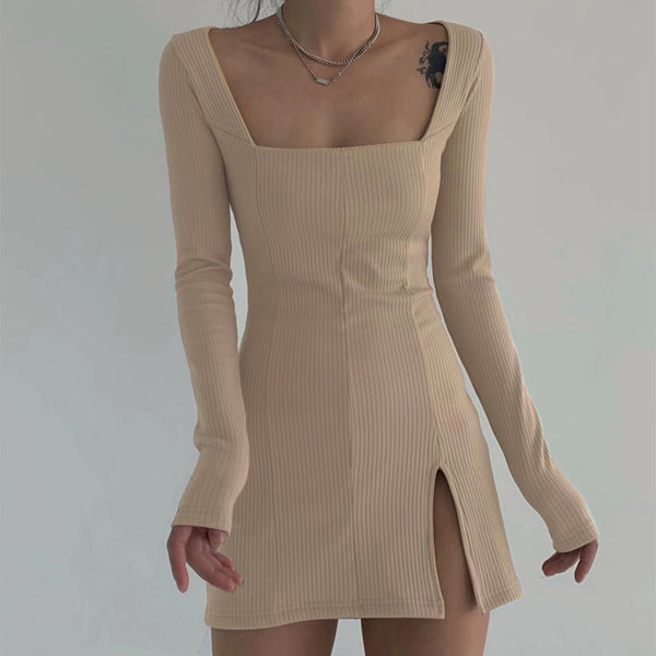 vintage long sleeve dress  KF50101