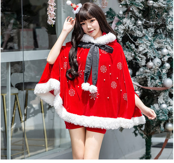 christmas hooded dress  KF83129