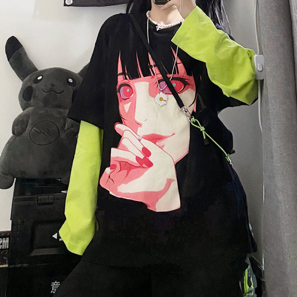 Harajuku Anime Long Sleeve KF82006